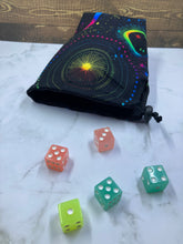 Load image into Gallery viewer, Ilweran Ithil ( Translation "Rainbow Moon" in Elvish ) ~ Dice bag