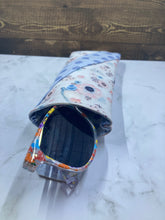 Load image into Gallery viewer, Periwinkle Shimmering Bloom ~ Glasses Case