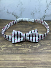 Load image into Gallery viewer, Pinky Paws ~ Elastic Headband Hair Bow