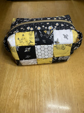 Load image into Gallery viewer, Busy Bee ~ Quilted Makeup Pouch