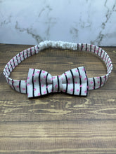 Load image into Gallery viewer, Pinky Paws ~ Elastic Headband Hair Bow
